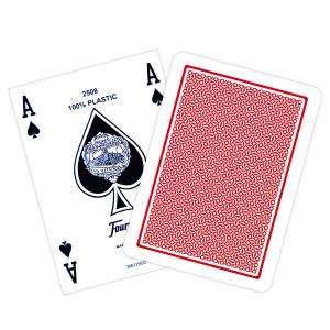 Duo Pack Fournier "TITANIUM SERIES" Standard - 2 Jeux de 55 cartes 100% plastique – format poker - 4 index standards