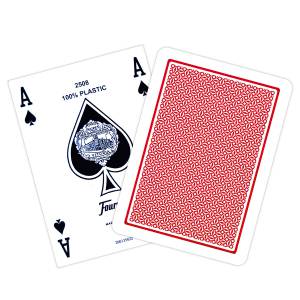 Cartouche Fournier "TITANIUM SERIES" Standard - 12 Jeux de 55 cartes 100% plastique – format poker - 4 index standards