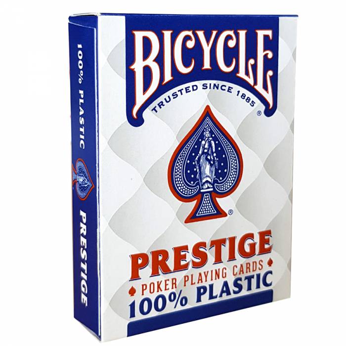 Bicycle "PRESTIGE" - jeu de 55 cartes 100% Plastique – format poker – 2 index jumbo