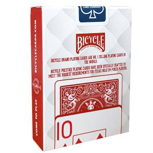 Duo Pack Bicycle "PRESTIGE" - 2 talie kart 100% plastikowych - format poker - 2 indeksy jumbo