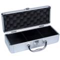 "ALU" storage case for 60 standard poker chips - made of aluminum - with handle