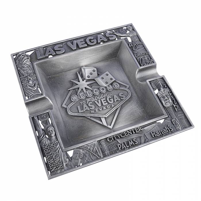 Metallischer Aschenbecher "LAS VEGAS"