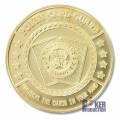 Karta strażnika wykonana z mosiądzu "TEXAS HOLD'EM" - 38 mm - w plastikowym etui