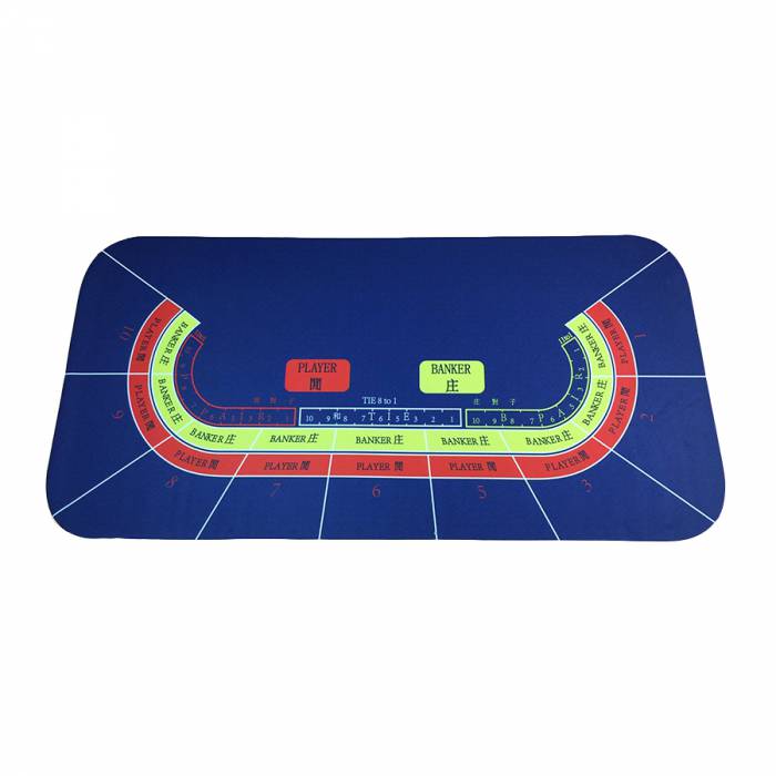 Baccarat tapijt "BLAUW' - 180 x 90 - neopreen jersey