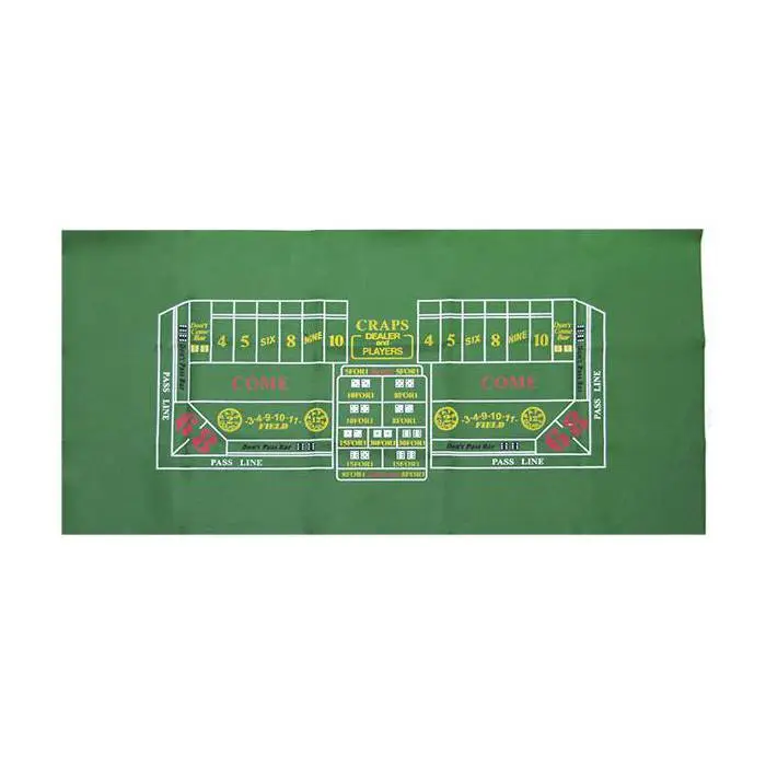 Tapis de craps en feutrine 174 x 84 cm