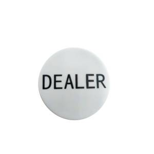 "CLASSIC" Dealer Button - made of PVC - 43 mm