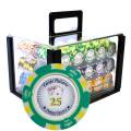 Bird Cage of 600 "CROWN" Poker Chips - TOURNAMENT Version - in 14g clay composite.
