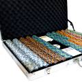 Pokerset "CROWN" - CASH GAME Version - besteht aus 1000 Pokerchips aus 14 g schwerem Clay Composite-Material und beinhaltet Zube