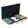 Mallette de 300 jetons de poker "LAS VEGAS" - version TOURNOI - en clay composite 14 g - avec accessoires