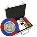 Pokerkoffer "LAS VEGAS" mit 200 Jetons - CASH GAME-Version - aus 14g Clay Composite - mit Zubehör.