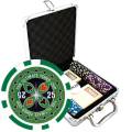 Valigetta da poker da 100 fiches "ULTIMATE POKER CHIPS" - versione TORNEO - in ABS con inserto metallico da 12 g - con accessori