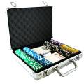 Mallette de 200 jetons de poker "ULTIMATE POKER CHIPS" - version TOURNOI - en ABS insert métallique 12 g - avec accessoires