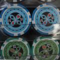 Bird Cage de 1000 jetons de poker "ULTIMATE POKER CHIPS" - version TOURNOI - ABS insert métallique 12 g.