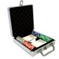 "ULTIMATE POKER CHIPS" - CASH GAME version - 100 chip poker set in ABS with 12g metal insert - includes accessories.
