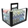Jaula para pájaros con 600 fichas de póker "ULTIMATE POKER CHIPS" - versión CASH GAME - ABS inserto metálico de 12 g.