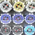 Jaula para pájaros con 600 fichas de póker "ULTIMATE POKER CHIPS" - versión CASH GAME - ABS inserto metálico de 12 g.
