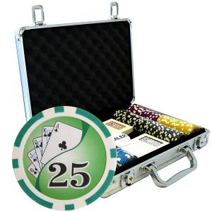 Mallette de 200 jetons de poker "YING YANG" - version TOURNOI - en ABS insert métallique 12 g - avec accessoires