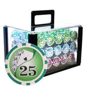 Bird Cage de 600 jetons de poker "YING YANG" - version TOURNOI - ABS insert métallique 12 g.