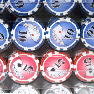Jaula de pájaros de 1000 fichas de póker "YING YANG" - versión CASH GAME - ABS con inserto metálico de 12 g.