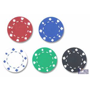 Grimaud Mallette de 200 jetons de Poker Ying Yang Mallette façon Cuir jetons en ABS avec Insert métal avec Cartes