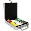 Pokerset "DICE COLOR" - 100 Chips in einer ABS-Box mit metallischem 12 g Einleger - inklusive Zubehör.