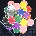 Mallette de 300 jetons de poker "DICE COLOR" - en ABS insert métallique 12 g - avec accessoires