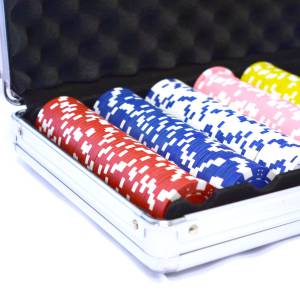 500 "DICE COLOR" poker chip set - made of ABS with a 12g metal insert.