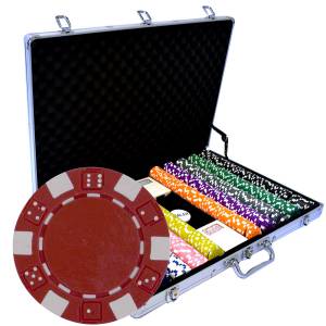 Mallette de 1000 jetons de poker "DICE" - en ABS insert métallique 12 g - avec accessoires