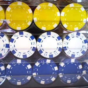 Bird Cage de 1000 jetons de poker "DICE" - en ABS insert métallique 12 g - avec accessoires