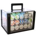 Bird Cage de 600 jetons de poker "WELCOME LAS VEGAS" - version CASH GAME - ABS insert métallique 12 g.
