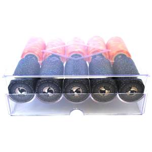 Rack de rangement pour 200 jetons de poker - en plexiglas