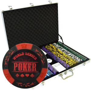 1000 chip poker set "WORLD...