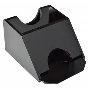 1 pair of black acrylic sabot