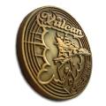 Protetor de Cartas "VULCAN" - 45mm - em metal - EDIÇÃO LIMITADA