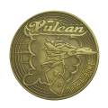 Protettore di carte "VULCAN" - 45mm - in metallo - EDIZIONE LIMITATA