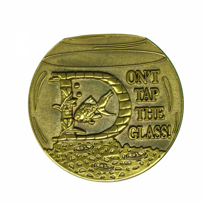 Custodia per carte "FISH BOWL" - 45 mm - in metallo - EDIZIONE LIMITATA