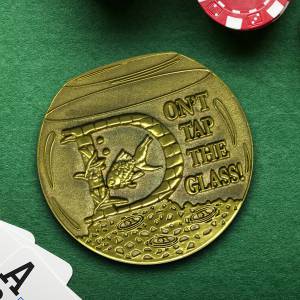 Protetor de cartas "FISH BOWL" - 45mm - em metal - EDIÇÃO LIMITADA.