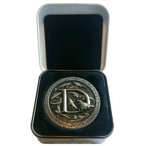 Protector de carta "FISH POND" - 45 mm - en metal - EDICIÓN LIMITADA