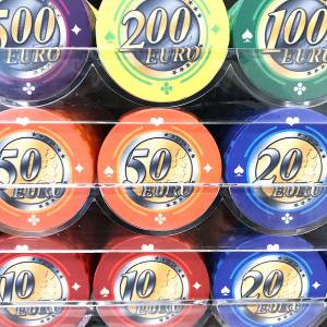 600 poker chips Bird Cage "Series 1 - Euro" - 10g ceramic EXCLUSIVE CARDS PRODUCTION.
