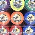 Jaula de pájaros de 600 fichas de póker "Serie 1 - Euro" - de cerámica de 10 g EXCLUSIVIDAD DE CARTAS PRODUCCIÓN.