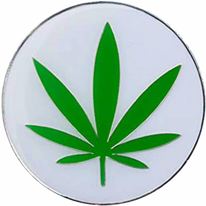 Kaarthouder "POT COMMITTED" - van metaal - 2 verschillende kanten - diameter van 50 mm