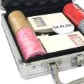Pokerchipsset med 100 marker "Serie 1 - Centimes" - i keramik 10 g  EKSLUSIVT KORT  PRODUKTION