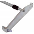 Telescopic rake for Roulette - between 40 and 70 cm - aluminum handle - 20cm acrylic head