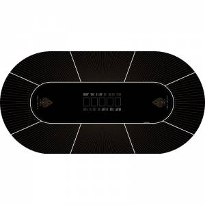 Tapete de Poker "MAY THE FLOP BE WITH YOU" - oval - 3 tamanhos - jersey de neoprene
