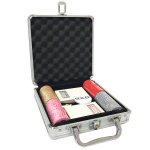Pokerset med 100 marker "Serie 3 - Cents" - i keramik 10 g  EXKLUSIVT KORT PRODUKTION
