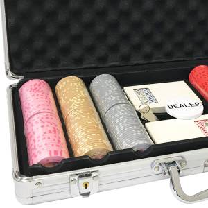 Mallette de 300 jetons de poker «Série 3 - Centimes» - en céramique 10 g  EXCLUSIVITÉ CARTES  PRODUCTION