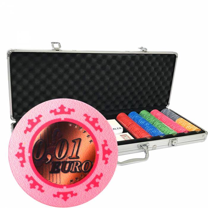 "500 poker chips set 'Series 3 - Cents' - ceramic 10g EXCLUSIVE CARDS PRODUCTION."