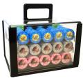 Fågelbur med 600 pokersmarker "Serie 3 - Centimes" - i keramik 10 g  EXKLUSIVT FRÅN CARDS PRODUCTION