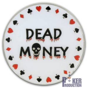 Card-Guard DEAD MONEY - en laiton – 2 faces différentes – 50mm de diamètre