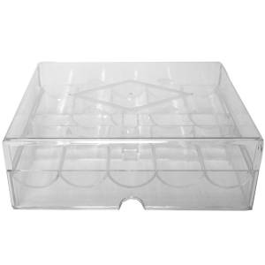 Rack de rangement pour 200 jetons de poker - en plexiglas